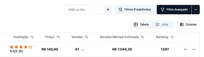 Busca Rápida por ASIN