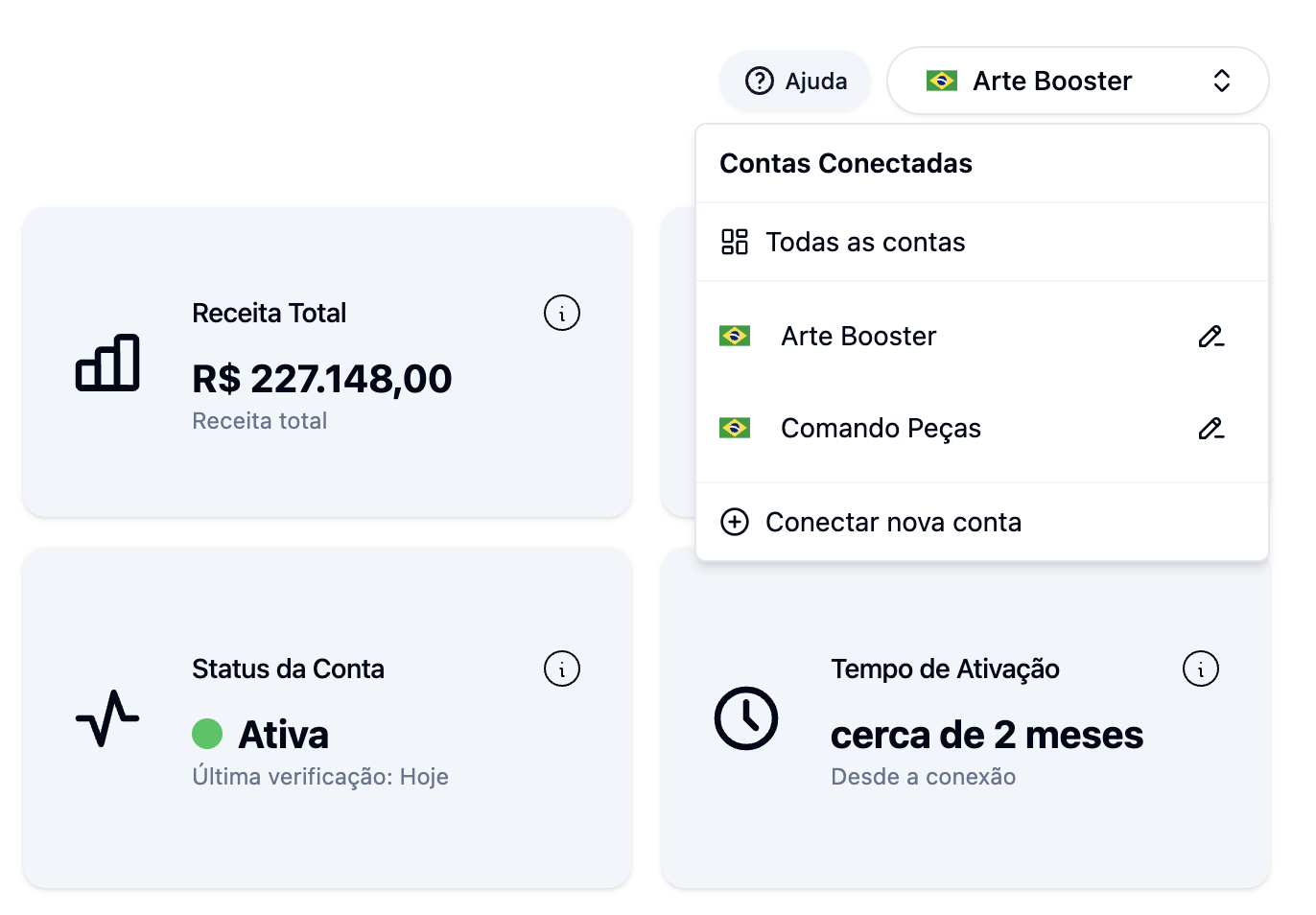 Contas conectadas